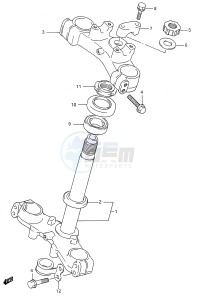 RM80 (E28) drawing STEERING STEM (MODEL L M N P R S)