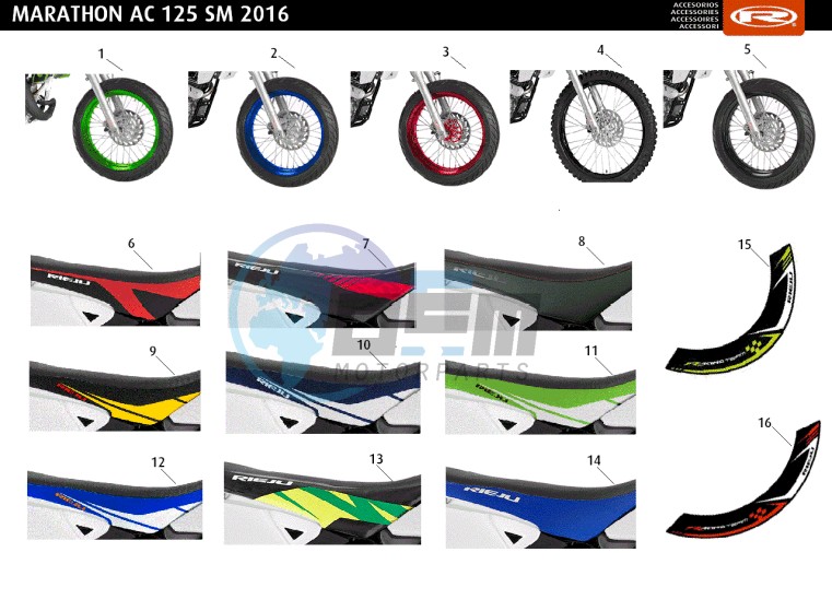 ACCESSOIRIES - WHEELS-SEATS