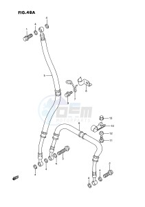 GSX-R750W (E2) drawing FRONT BRAKE HOSE (MODEL R S)