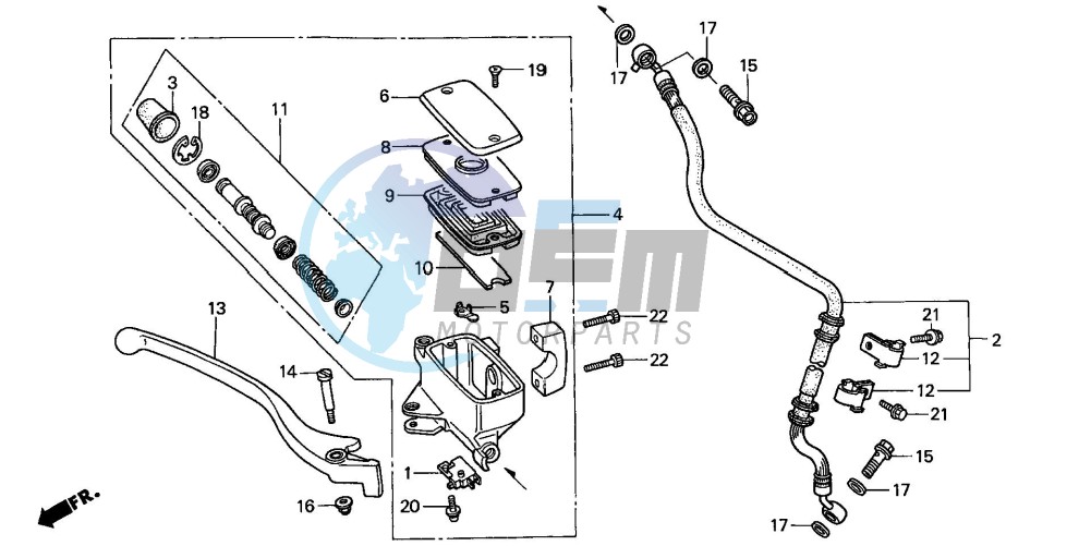 FR. BRAKE MASTER CYLINDER