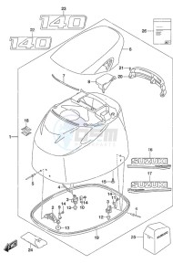 DF 140A drawing Engine Cover