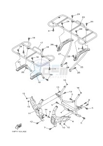 YFM550FWAD YFM5FGPD GRIZZLY 550 EPS (1HSE 1HSF) drawing GUARD