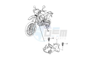 WR F 450 drawing LOCK ASSY, STEERING EURO KIT