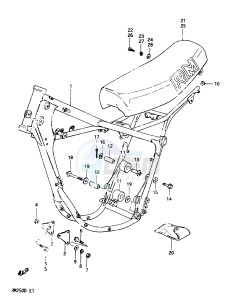 RM250 (Z-D) drawing FRAME -SEAT