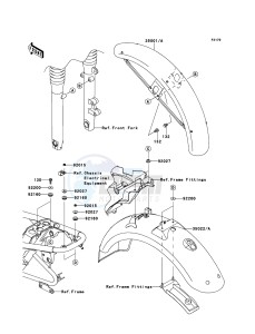 W800 EJ800ABF GB XX (EU ME A(FRICA) drawing Fenders