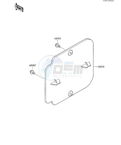 KX 500 B [KX500] (B1) [KX500] drawing NUMBER PLATE