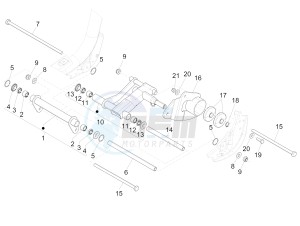 Liberty 125 iGet 4T 3V ie ABS (APAC) drawing Swinging arm