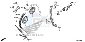 CBR1000RAH 2ED - (2ED) drawing CAM CHAIN/ TENSIONER