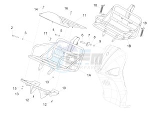 Liberty 125 4T Delivery E3 NEXIVE drawing Front luggage rack