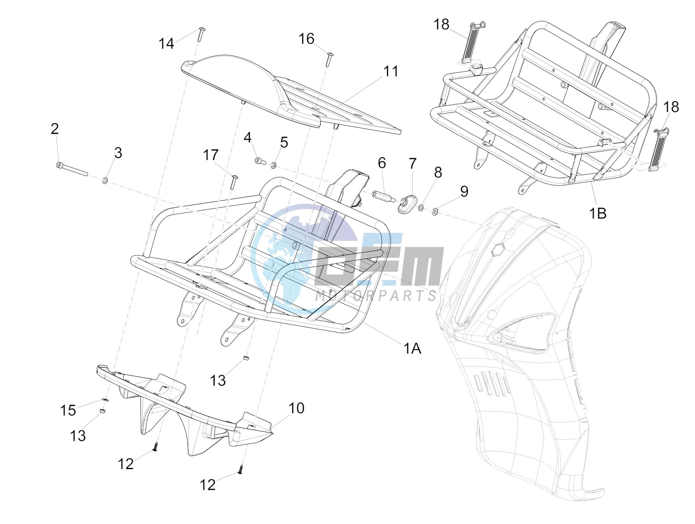 Front luggage rack