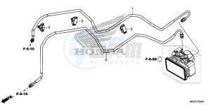 CB500FAD CB500F ABS Continue » UK - (E) drawing BRAKE PIPE