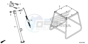 CRF250XD CRF250R Europe Direct - (ED) drawing STAND