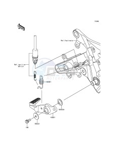 ER-6N ER650ECF XX (EU ME A(FRICA) drawing Brake Pedal