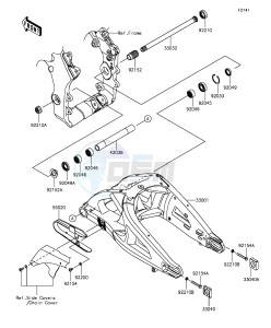 NINJA ZX-10R ABS ZX1000SGFA XX (EU ME A(FRICA) drawing Swingarm