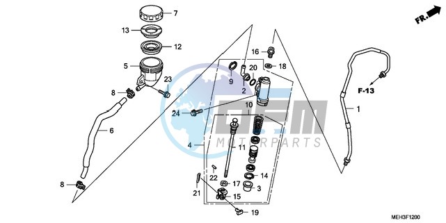 REAR BRAKE MASTER CYLINDER