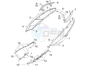 GP 800 Centenario drawing Side cover - Spoiler