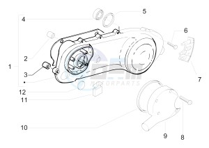 PRIMAVERA 50 2T NOABS E2-E3 (EMEA, APAC) drawing Crankcase cover - Crankcase cooling