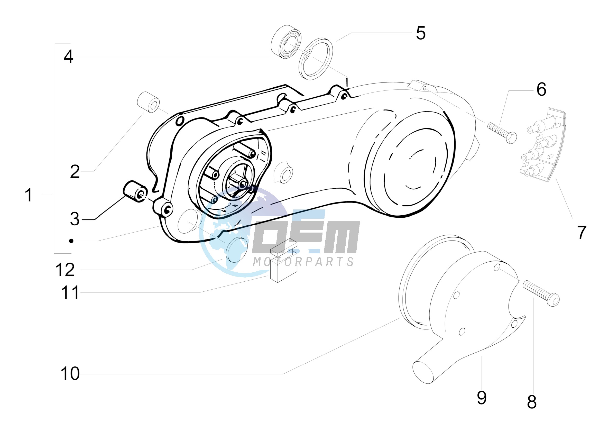 Crankcase cover - Crankcase cooling