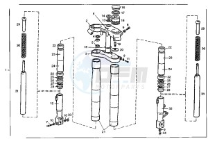 GPR R - 50 cc drawing FRONT FORK