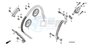 CB600FA France - (F / CMF) drawing CAM CHAIN/TENSIONER