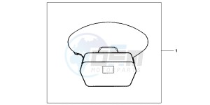 CBF1000FB drawing INNERBAG TOPBOX