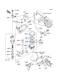 NINJA ZX-10R ZX1000D7F FR GB XX (EU ME A(FRICA) drawing Rear Master Cylinder