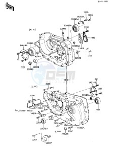 KZ 250 L [CSR BELT] (L1) [CSR BELT] drawing CRANKCASE