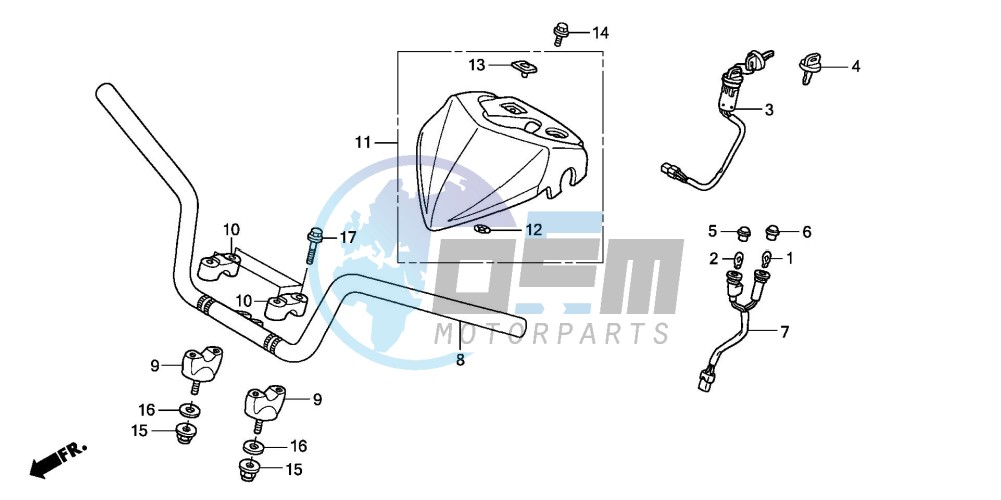 HANDLE PIPE (TRX300EX'07,'08)