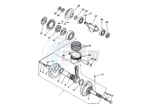 YFM X WARRIOR 350 drawing CRANKSHAFT PISTON