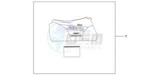 CBR1000RA9 Korea - (KO / ABS HRC) drawing INDOOR BODY COVER