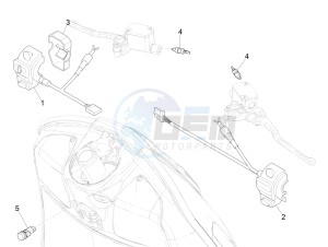 GTV 300 HPE SEI GIORNI IE E4 ABS (APAC) drawing Selectors - Switches - Buttons