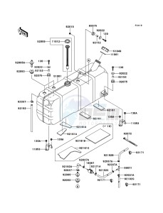 MULE 4010 DIESEL 4x4 KAF950FBF EU drawing Fuel Tank