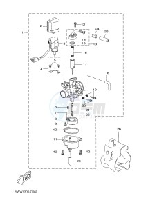 CW50E (2DW1) drawing CARBURETOR