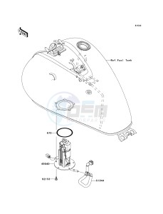 VN 900 D[VULCAN 900 CLASSIC LT] (6F-9F) D7F drawing FUEL PUMP