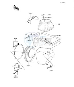 KX 125 B [KX125] (B1-B2) [KX125] drawing AIR CLEANER -- KX125-B1- -