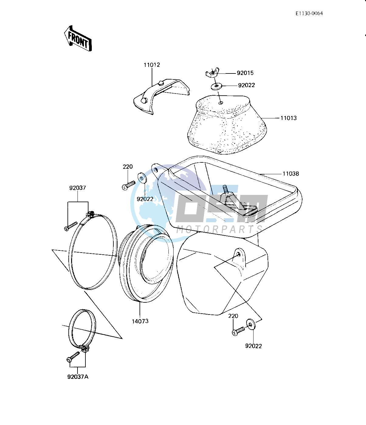 AIR CLEANER -- KX125-B1- -