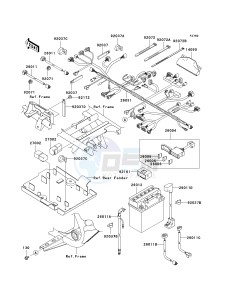 KVF 700 A [PRAIRIE 700 4X4] (A6F) A6F drawing CHASSIS ELECTRICAL EQUIPMENT