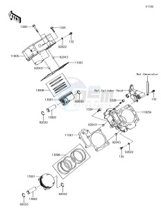 BRUTE FORCE 750 4x4i EPS KVF750GGF EU drawing Cylinder/Piston(s)