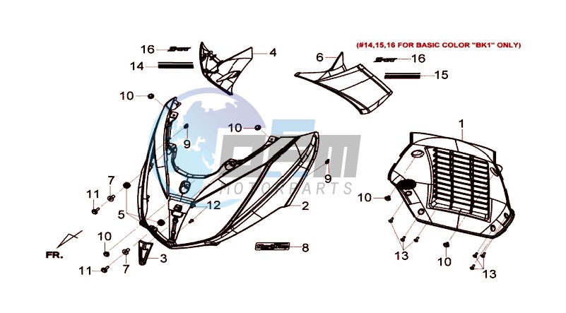 FR PLATE / INDICATORS / INNER LEG SHIELD