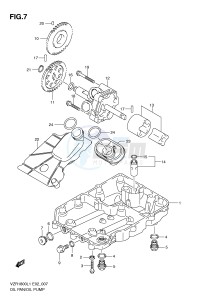 VZR1800 (E2) INTRUDER drawing OIL PAN - OIL PUMP