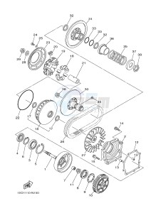 YXM700E YXM70VPXG VIKING EPS (B423) drawing CLUTCH