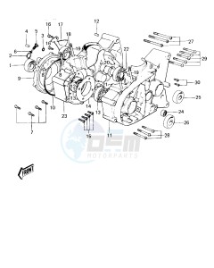 KM 100 A (A1 till A7) drawing CRANKCASE -- KM100-A1_A2- -