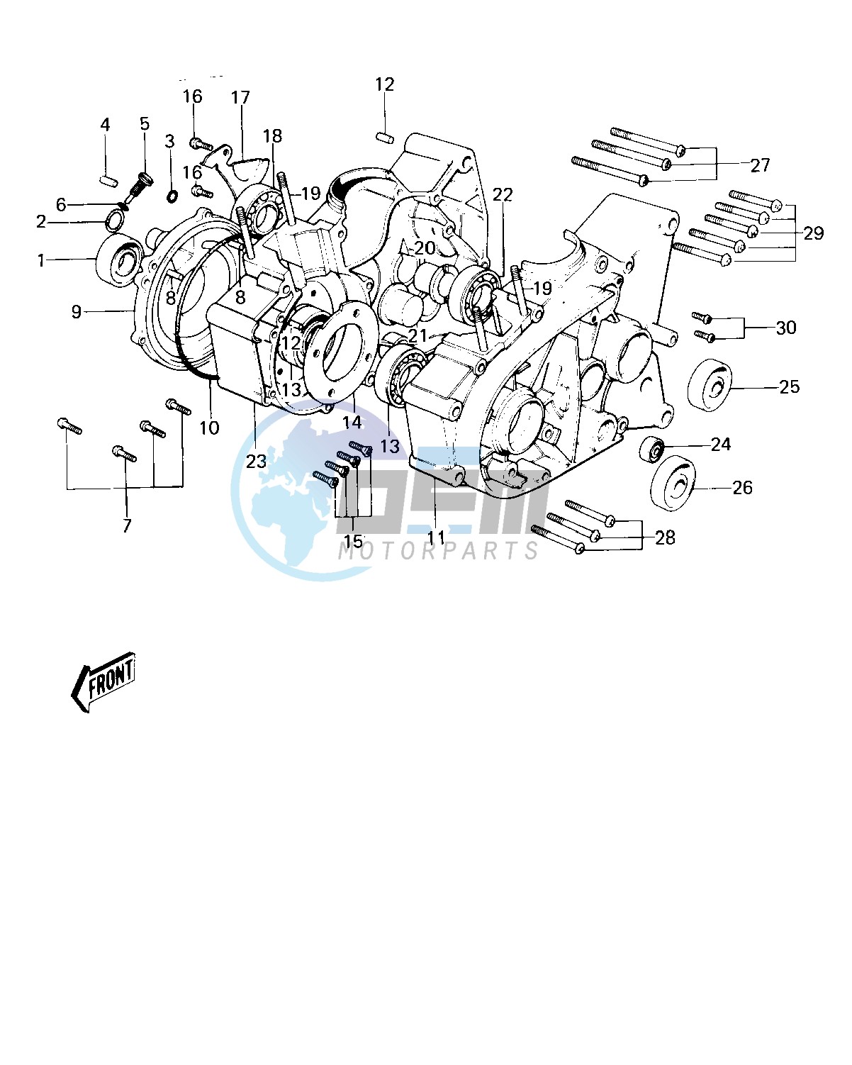 CRANKCASE -- KM100-A1_A2- -