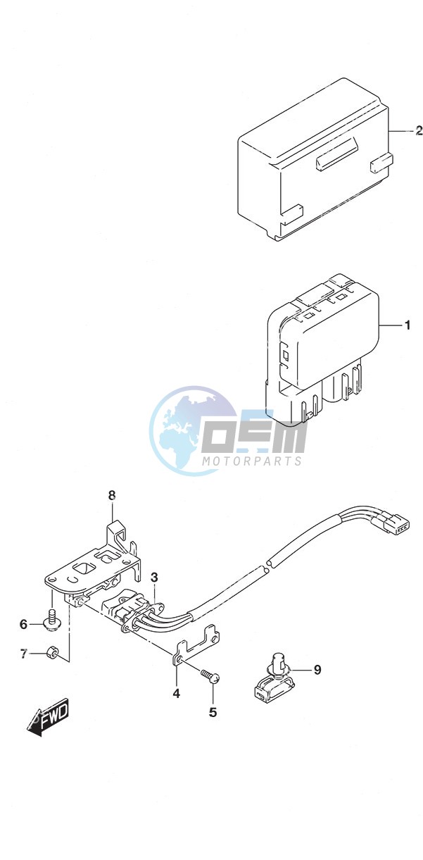 PTT Switch Tiller Handle w/Power Tilt