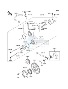 KVF360 KVF360B7F EU drawing Starter Motor