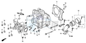 SH125 drawing CYLINDER HEAD