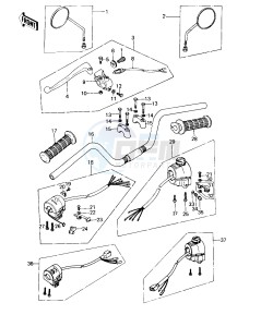 KZ 650 C [CUSTOM] (C1-C3) [CUSTOM] drawing HANDLEBAR