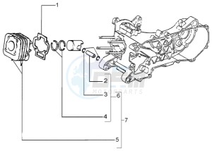 LX 50 2T drawing Cylinder - piston - wrist pin unit