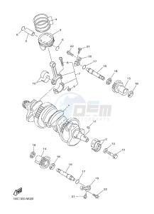 FJR1300AE FJR1300AS (1MD4 1MD5) drawing CRANKSHAFT & PISTON