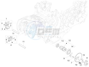 SPRINT 150 4T 3V IE ABS E3 (NAFTA) drawing Rocking levers support unit